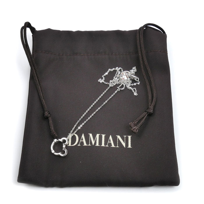 Damiani ダミアーニ K18WG ホワイトゴールド ミニシンボリ ベア ネックレス ダイヤモンド 3.2g 42cm レディース【中古】【美品】
