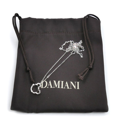 Damiani ダミアーニ K18WG ホワイトゴールド ミニシンボリ ベア ネックレス ダイヤモンド 3.2g 42cm レディース【中古】【美品】