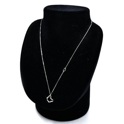 Damiani ダミアーニ K18WG ホワイトゴールド ミニシンボリ ベア ネックレス ダイヤモンド 3.2g 42cm レディース【中古】【美品】