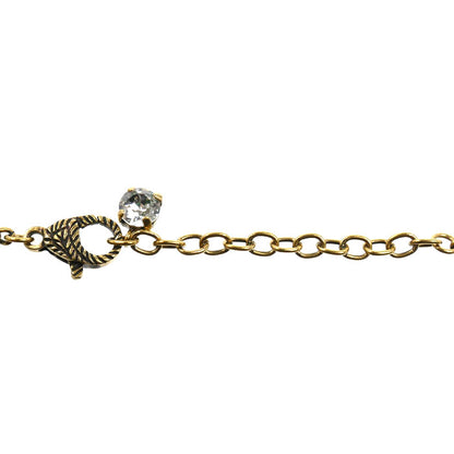 GUCCI グッチ GP ラインストーン GGマーモント ネックレス 645675 44～49cm レディース【中古】