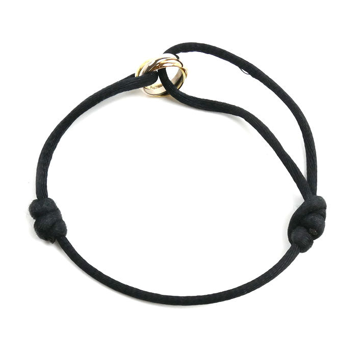 CARTIER カルティエ K18YG/PG/WG トリニティ コードブレスレット ブレスレット B6016700 3.4g レディース【中古】【美品】