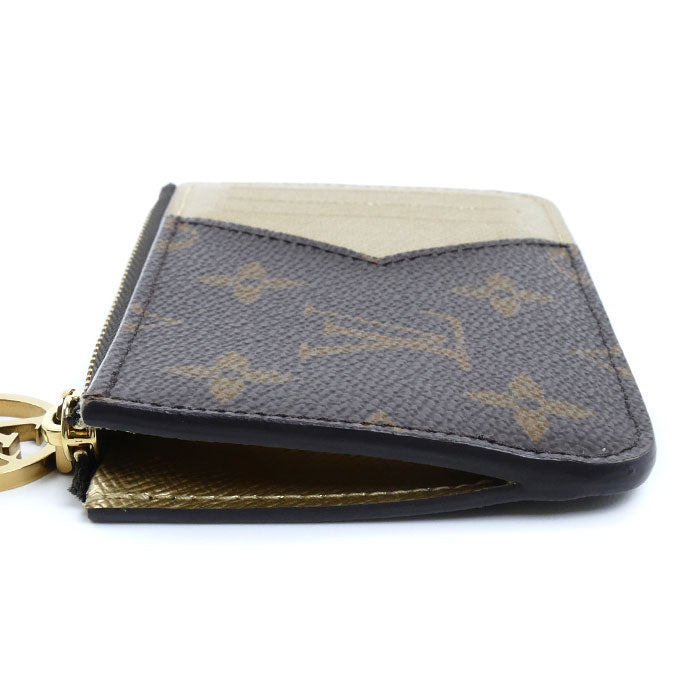 LOUIS VUITTON ルイ・ヴィトン ポルト カルト ロミー コインケース フラグメントケース モノグラム ブラウン ゴールド M26654 IC レディース【中古】