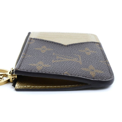 LOUIS VUITTON ルイ・ヴィトン ポルト カルト ロミー コインケース フラグメントケース モノグラム ブラウン ゴールド M26654 IC レディース【中古】