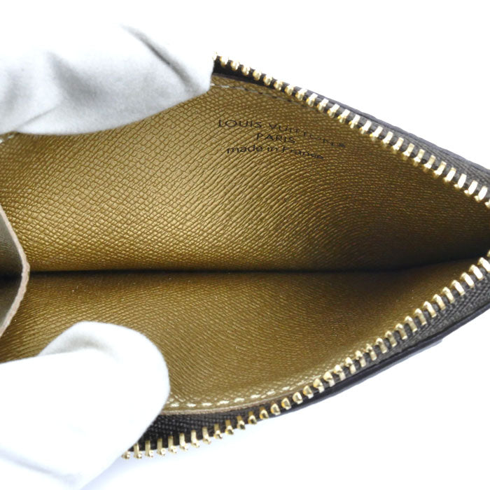 LOUIS VUITTON ルイ・ヴィトン ポルト カルト ロミー コインケース フラグメントケース モノグラム ブラウン ゴールド M26654 IC レディース【中古】
