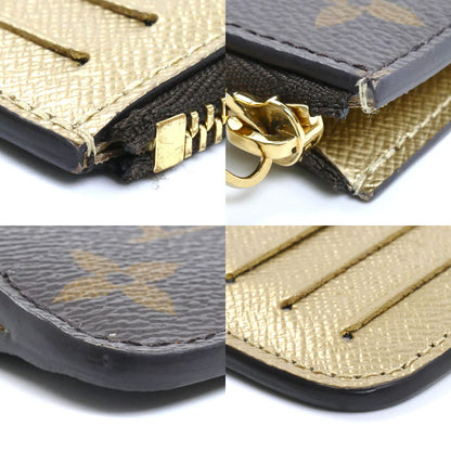 LOUIS VUITTON ルイ・ヴィトン ポルト カルト ロミー コインケース フラグメントケース モノグラム ブラウン ゴールド M26654 IC レディース【中古】