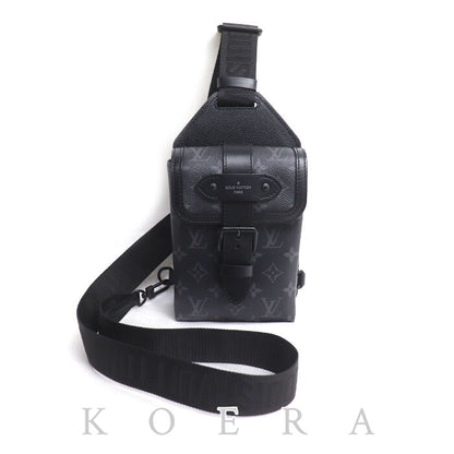 LOUIS VUITTON ルイ・ヴィトン ソミュール スリングバッグ ボディバッグ モノグラムエクリプス M45912 IC メンズ【中古】【美品】