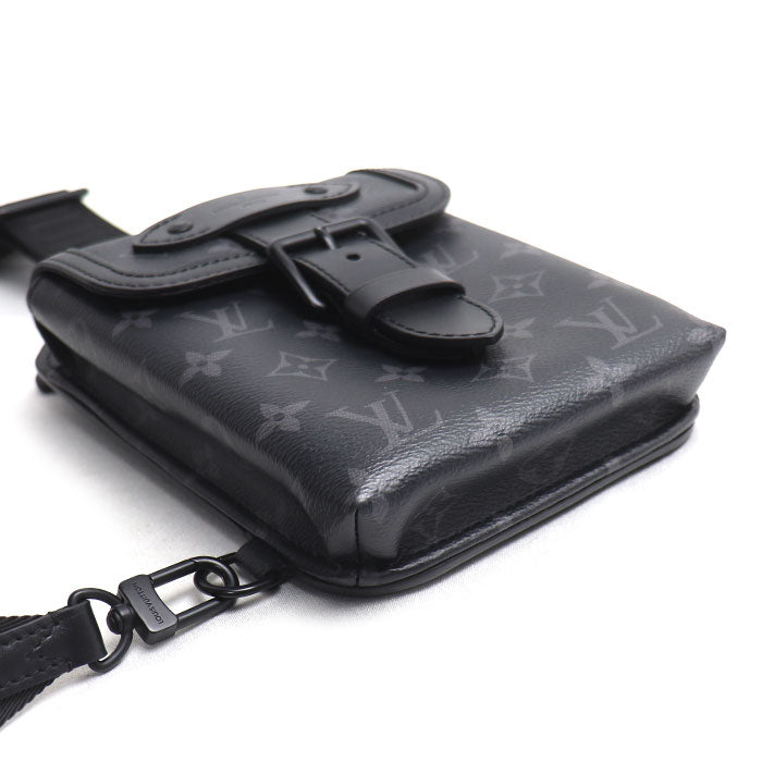 LOUIS VUITTON ルイ・ヴィトン ソミュール スリングバッグ ボディバッグ モノグラムエクリプス M45912 IC メンズ【中古】【美品】
