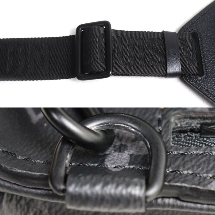 LOUIS VUITTON ルイ・ヴィトン ソミュール スリングバッグ ボディバッグ モノグラムエクリプス M45912 IC メンズ【中古】【美品】