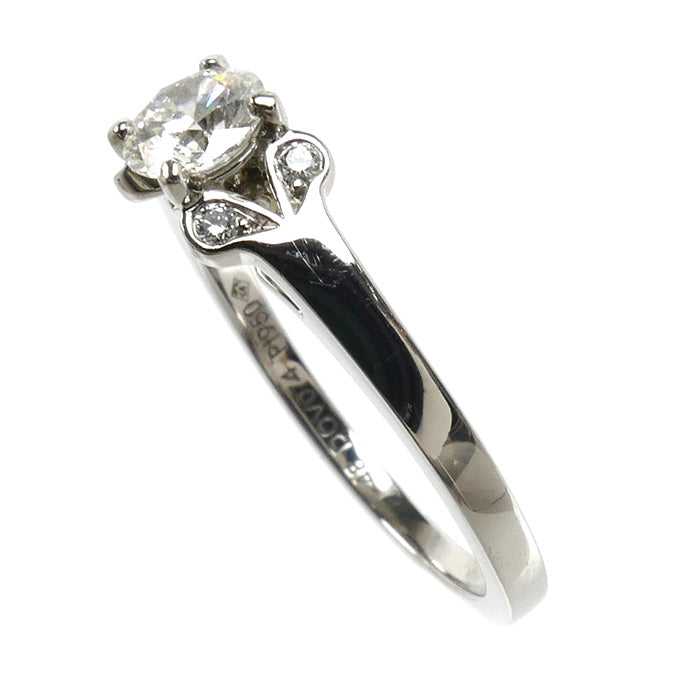 CARTIER カルティエ Pt950プラチナ バレリーナ　ソリテール リング・指輪 N4198248 ダイヤモンド0.40ct 8号 48 3.9g レディース【中古】