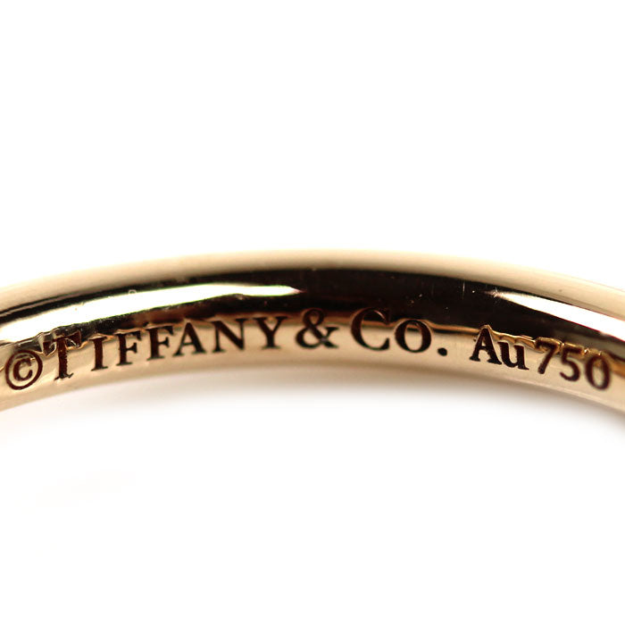 TIFFANY&Co. ティファニー K18PG ピンクゴールド ノット リング・指輪 69526462 ダイヤモンド 8号 3.5g レディース【中古】【美品】