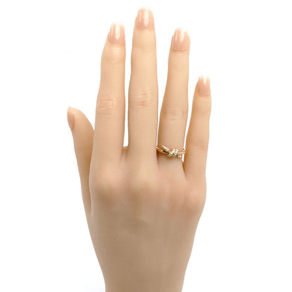 TIFFANY&Co. ティファニー K18PG ピンクゴールド ノット リング・指輪 69526462 ダイヤモンド 8号 3.5g レディース【中古】【美品】