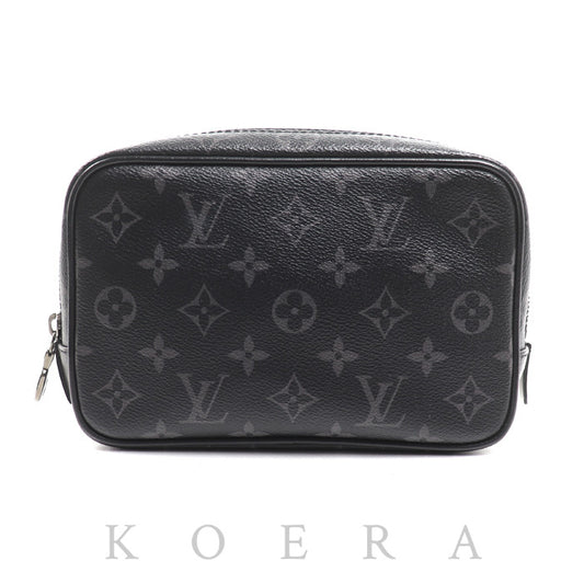 LOUIS VUITTON ルイ・ヴィトン トゥルース トワレPM クラッチバッグ モノグラムエクリプス ブラック M43384 BA0241 ポーチ メンズ【中古】