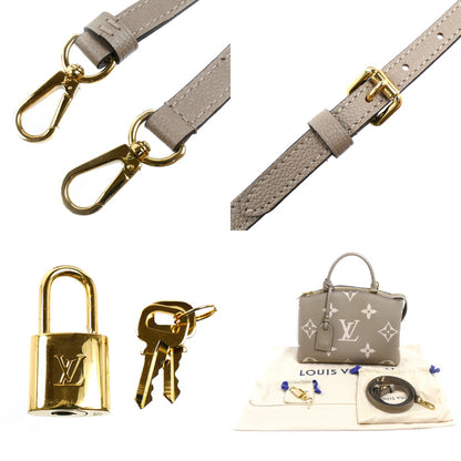 LOUIS VUITTON ルイ・ヴィトン プティ パレPM 2Wayショルダーバッグ モノグラムアンプラント トゥルトレール クレーム M58914 ICチップ レディース【中古】【美品】