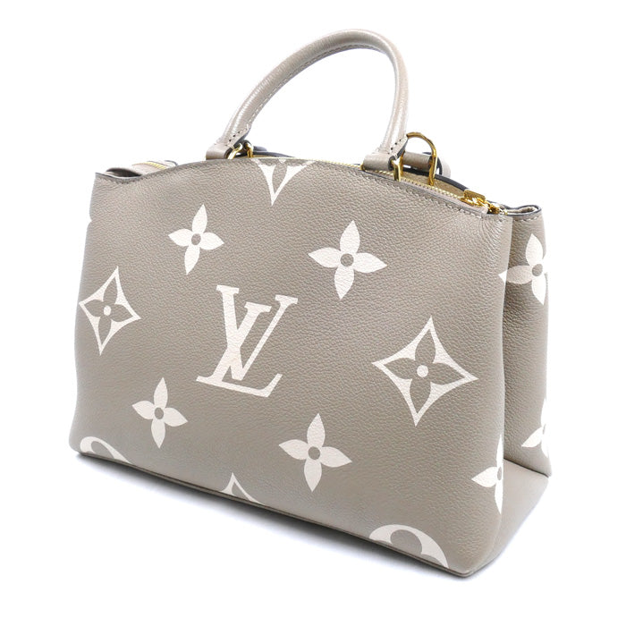 LOUIS VUITTON ルイ・ヴィトン プティ パレPM 2Wayショルダーバッグ モノグラムアンプラント トゥルトレール クレーム M58914 ICチップ レディース【中古】【美品】