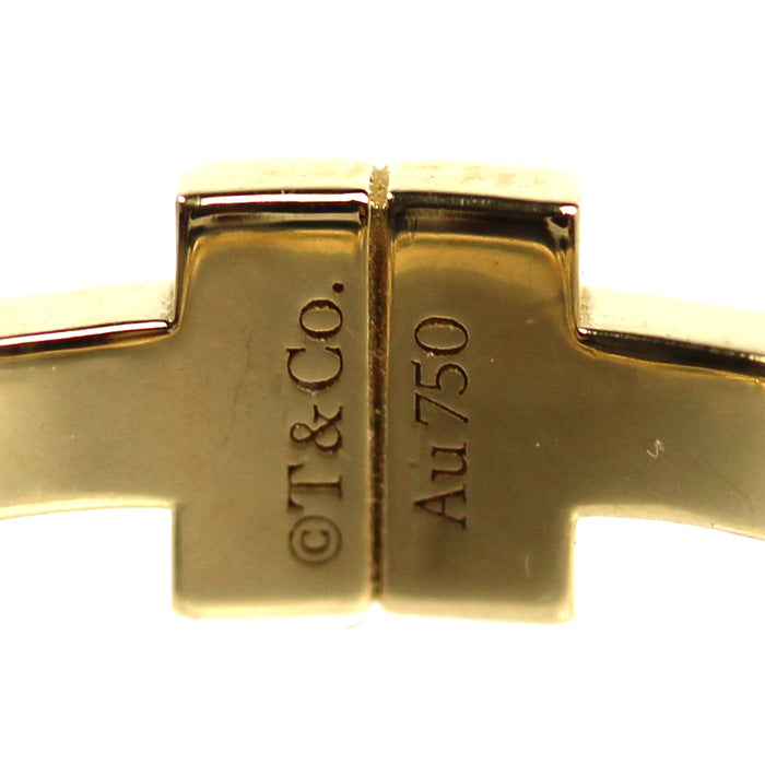 TIFFANY&Co. ティファニー K18YG イエローゴールド T TWO チェーンリング リング・指輪 12号 1.0g レディース【中古】【美品】