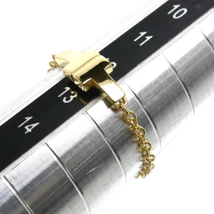 TIFFANY&Co. ティファニー K18YG イエローゴールド T TWO チェーンリング リング・指輪 12号 1.0g レディース【中古】【美品】