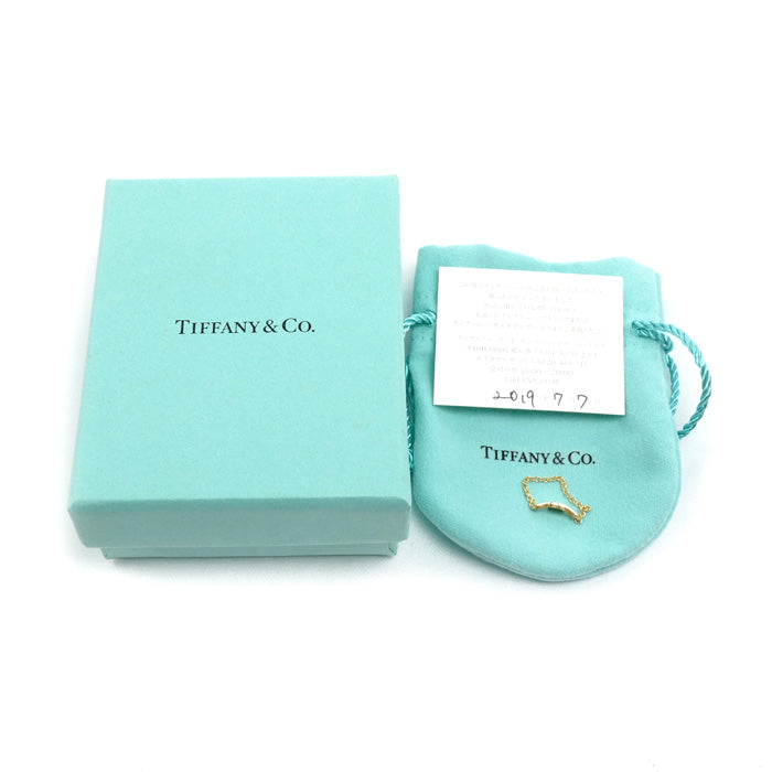 TIFFANY&Co. ティファニー K18YG イエローゴールド T TWO チェーンリング リング・指輪 12号 1.0g レディース【中古】【美品】
