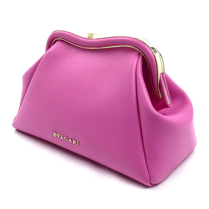 BVLGARI ブルガリ セルペンティーヌ チェーンショルダー ショルダーバッグ ピンク レディース【中古】【美品】