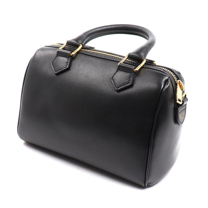 CELINE セリーヌ キュイル トリオンフ スモールボストン 2Wayショルダーバッグ ブラック 113773DU3.38NO レディース【中古】【美品】