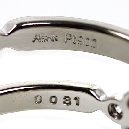 AHKAH アーカー Pt900プラチナ フローレント リング・指輪 VC0734310200 ダイヤモンド0.31ct 2号 1.7g ピンキー レディース【中古】