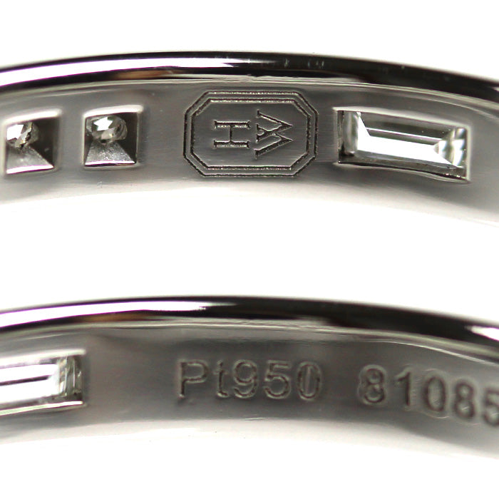 HARRY WINSTON ハリーウィンストン Pt950プラチナ トラフィック アクセントバンド リング・指輪 WBDPACRFTRF-097 ダイヤモンド 20.5号 7.0g メンズ【中古】【美品】