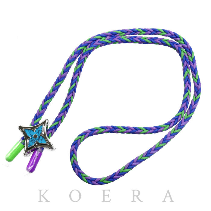 LOUIS VUITTON ルイ・ヴィトン GP レザー コリエ ボロ モノグラム ビッグ パーティー ネックレス ネックレス M01046 LE0233 ループタイ メンズ【中古】【美品】