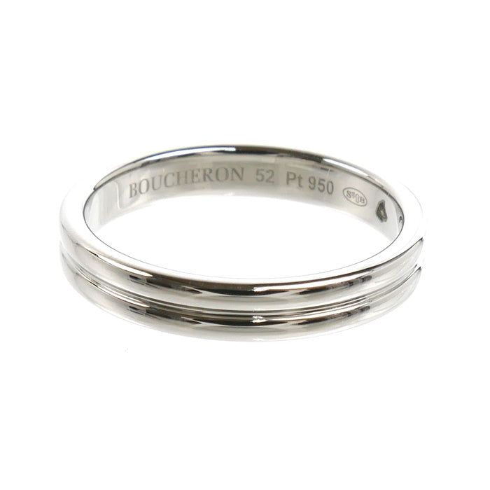 Boucheron ブシュロン Pt950プラチナ ゴドロン リング・指輪 JAL00113 11.5号 52 5.0g レディース【中古】【美品】