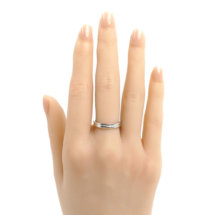 Boucheron ブシュロン Pt950プラチナ ゴドロン リング・指輪 JAL00113 11.5号 52 5.0g レディース【中古】【美品】