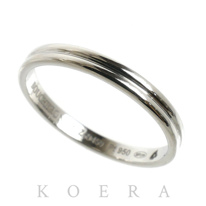 Boucheron ブシュロン Pt950プラチナ ゴドロン スモール リング・指輪 JAL00254 13.5号 54 2.8g レディース【中古】【美品】