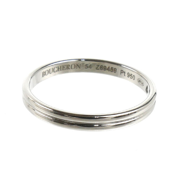 Boucheron ブシュロン Pt950プラチナ ゴドロン スモール リング・指輪 JAL00254 13.5号 54 2.8g レディース【中古】【美品】
