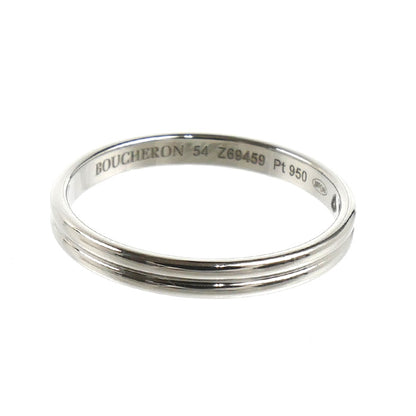 Boucheron ブシュロン Pt950プラチナ ゴドロン スモール リング・指輪 JAL00254 13.5号 54 2.8g レディース【中古】【美品】