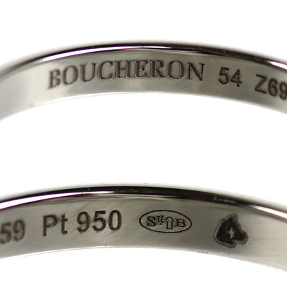 Boucheron ブシュロン Pt950プラチナ ゴドロン スモール リング・指輪 JAL00254 13.5号 54 2.8g レディース【中古】【美品】