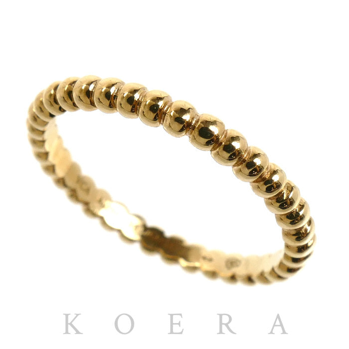 Van Cleef & Arpels ヴァンクリーフ＆アーペル K18YG イエローゴールド ペルレ リング・指輪 VCARN95Q51 11号 51 2.1g レディース【中古】【美品】