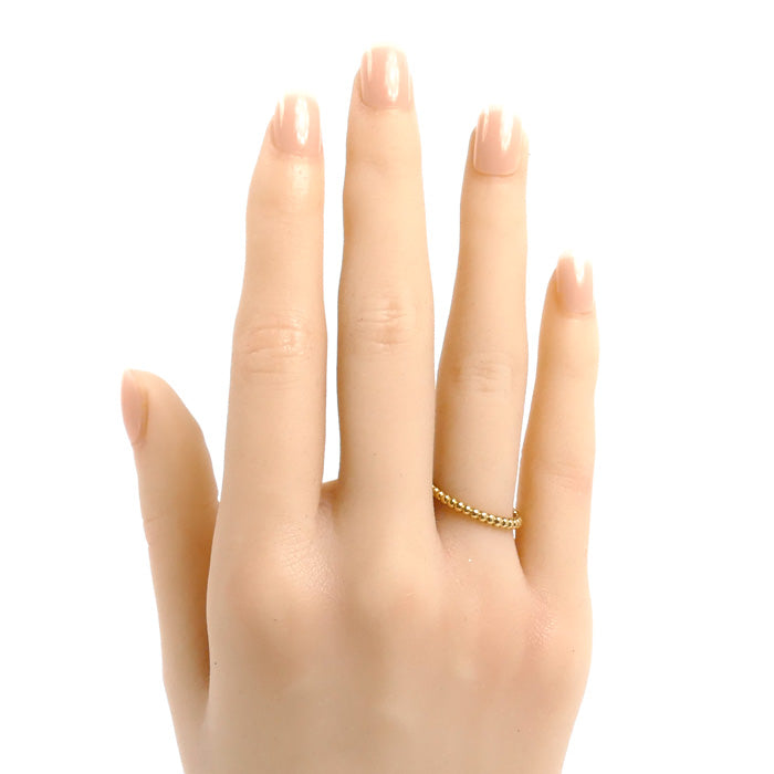 Van Cleef & Arpels ヴァンクリーフ＆アーペル K18YG イエローゴールド ペルレ リング・指輪 VCARN95Q51 11号 51 2.1g レディース【中古】【美品】