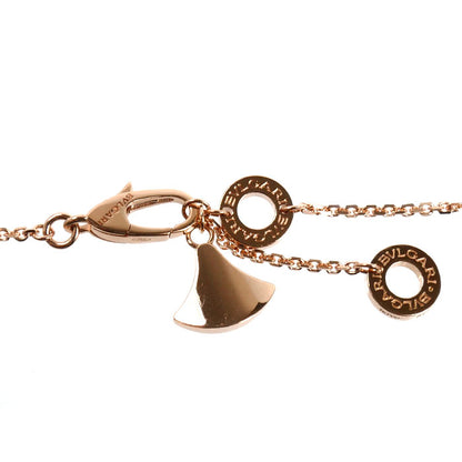 BVLGARI ブルガリ K18PG ピンクゴールド ディーヴァ ドリーム ネックレス 361252 マラカイト ダイヤモンド 6.1g 41/43cm レディース【中古】【美品】