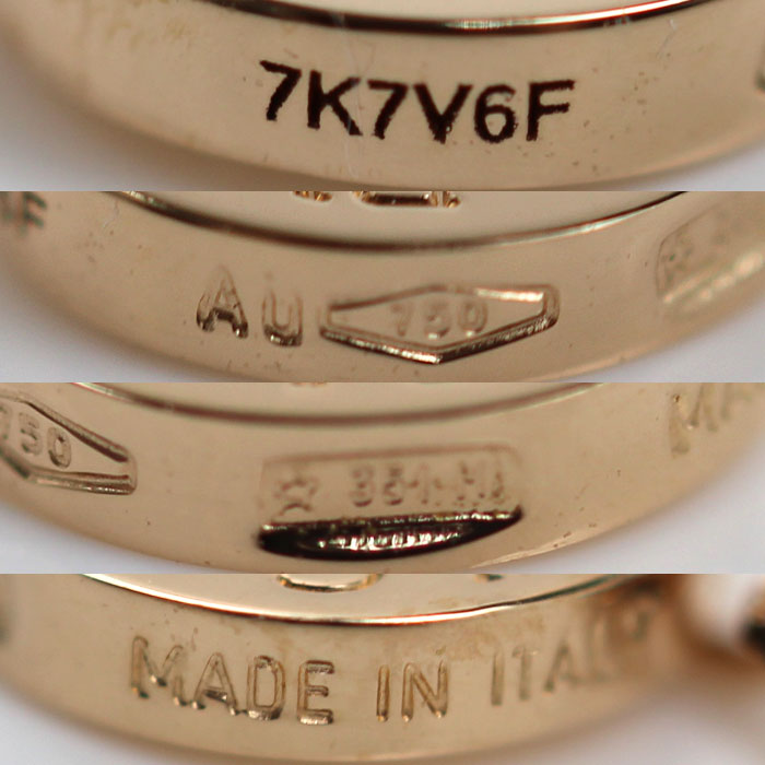 BVLGARI ブルガリ K18PG ピンクゴールド ディーヴァ ドリーム ネックレス 361252 マラカイト ダイヤモンド 6.1g 41/43cm レディース【中古】【美品】