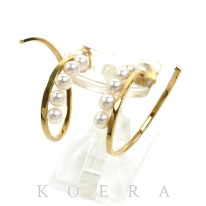 TASAKI タサキ K18YG イエローゴールド ア ファインバランス ピアス パール約4.2mm 6.0g レディース【中古】