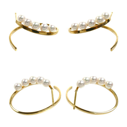 TASAKI タサキ K18YG イエローゴールド ア ファインバランス ピアス パール約4.2mm 6.0g レディース【中古】