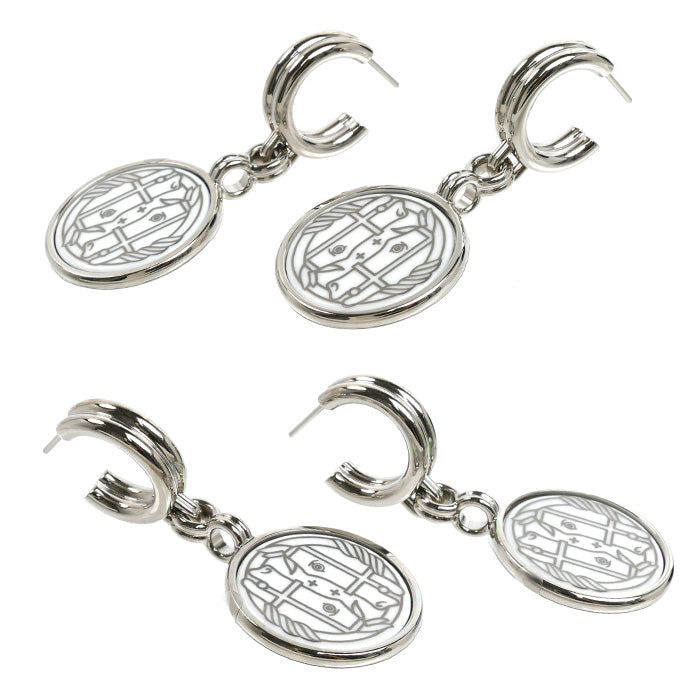 HERMES エルメス メタル カドリージュ ピアス レディース【中古】【美品】
