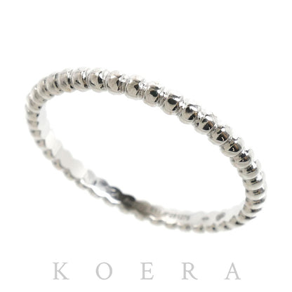 Van Cleef & Arpels ヴァンクリーフ＆アーペル K18WG ホワイトゴールド ペルレ リング・指輪 VCARPJME61 20.5号 61 2.6g メンズ【中古】【美品】