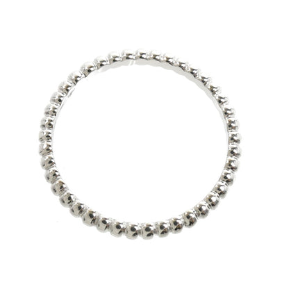 Van Cleef & Arpels ヴァンクリーフ＆アーペル K18WG ホワイトゴールド ペルレ リング・指輪 VCARPJME61 20.5号 61 2.6g メンズ【中古】【美品】
