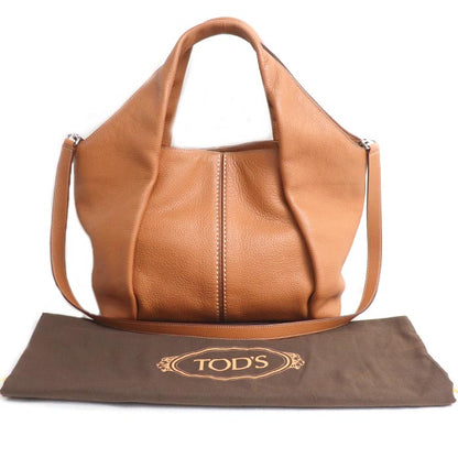 TOD’S トッズ シャツ スモール 2Wayショルダーバッグ ブラウン XBWA0UA0200UCA レディース【中古】