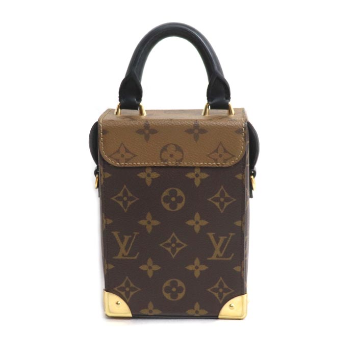 LOUIS VUITTON ルイ・ヴィトン カメラボックス 2Wayショルダーバッグ モノグラム・リバース ブラウン M82465 ICチップ レディース【中古】【美品】