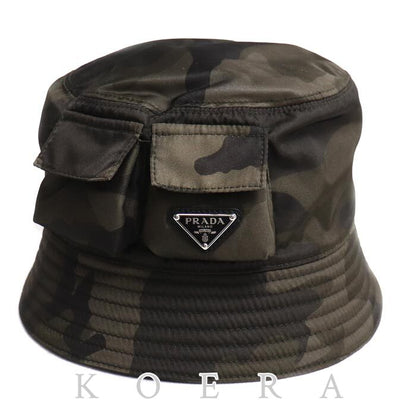 PRADA プラダ Re-Nylon バケット ハット 迷彩 2HC350 2CYT IC XL ユニセックス【中古】【美品】