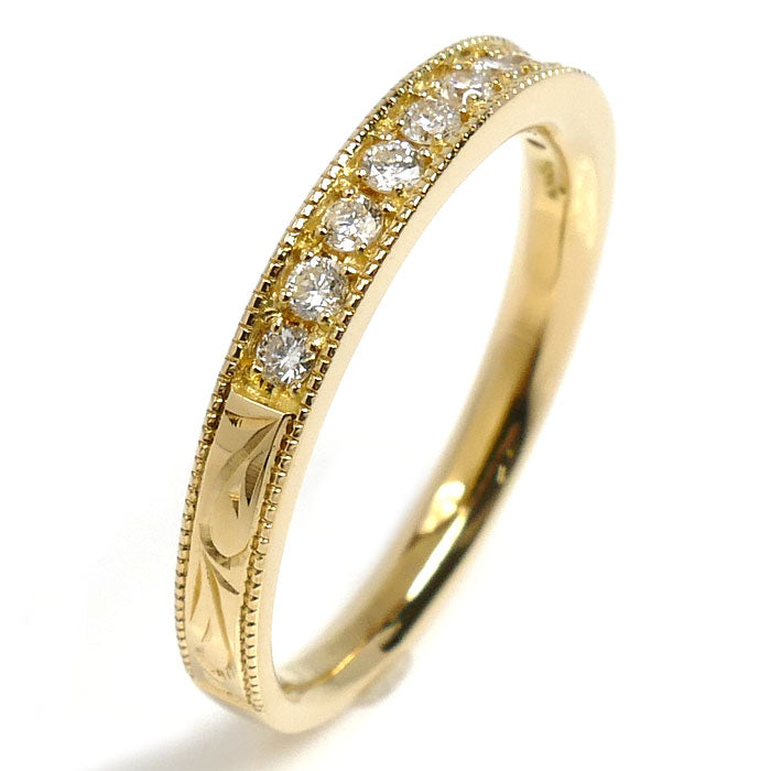 agete アガット K18YG イエローゴールド ダイヤモンド リング・指輪 ダイヤモンド0.20ct 11号 3.2g レディース【中古】