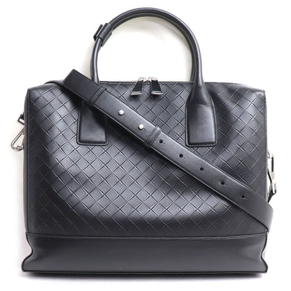 BOTTEGAVENETA ボッテガヴェネタ エンボス ビジネスバッグ ブラック 618609 VCRE2 8803 ブリーフケース メンズ【中古】
