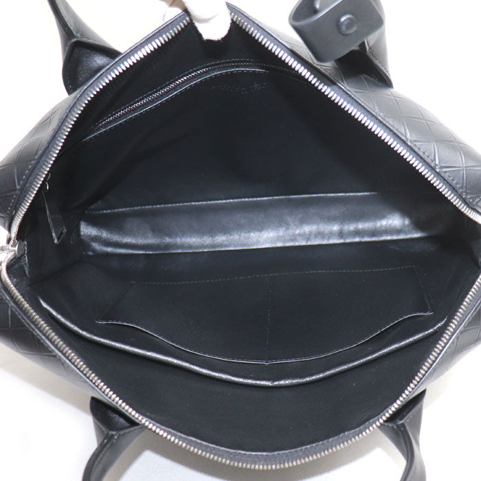BOTTEGAVENETA ボッテガヴェネタ エンボス ビジネスバッグ ブラック 618609 VCRE2 8803 ブリーフケース メンズ【中古】