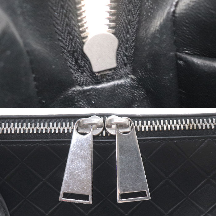BOTTEGAVENETA ボッテガヴェネタ エンボス ビジネスバッグ ブラック 618609 VCRE2 8803 ブリーフケース メンズ【中古】