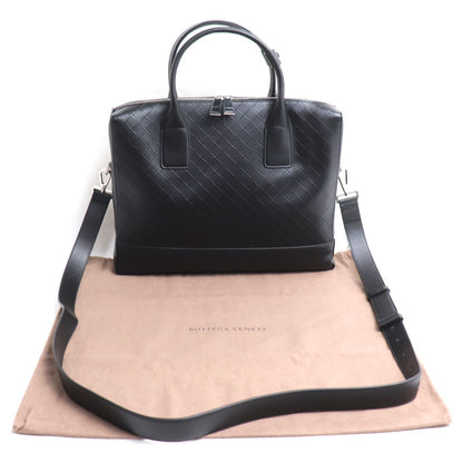 BOTTEGAVENETA ボッテガヴェネタ エンボス ビジネスバッグ ブラック 618609 VCRE2 8803 ブリーフケース メンズ【中古】