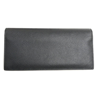PRADA プラダ 長財布 ブラック 2MV836 053 F0002 エンボスロゴ メンズ【中古】